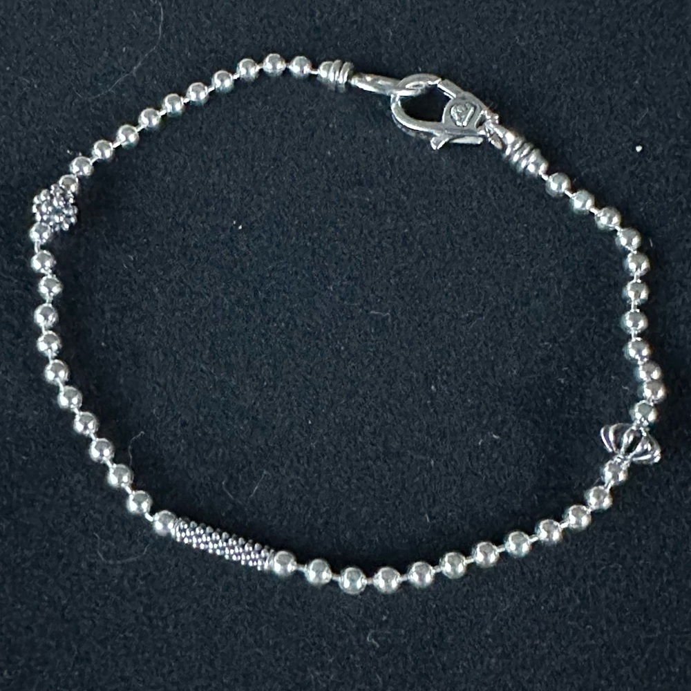 LAGOS Sterling Silver Caviar Icon Beaded Bracelet NWOT - Picture 2 of 9